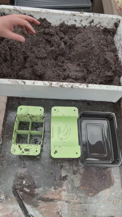 How to use the Nano soil blocker — fill, press, and eject, start to finish (no sound)